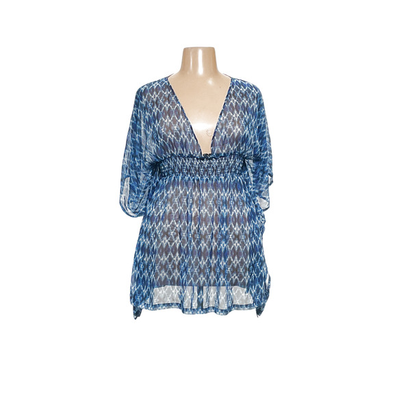 Jessica Simpson Blue Chiffon Blouse - Picture 1 of 4
